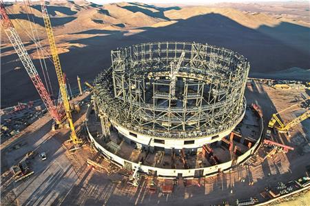 Die Baustelle des Riesen-Teleskops in der chilenischen Atacama. Es soll ab 2027 spektakuläre Bilder aus dem All liefern.